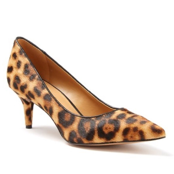Nine West | Margot Leopard Fur Pointed Toe Heels 6 - Picture 1 of 12